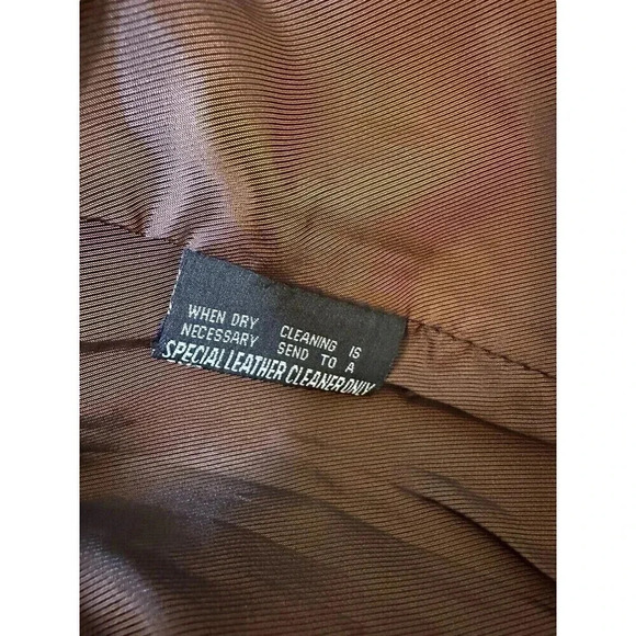 FIRST GENUINE LEATHER MEN’S JACKET SIZE XL Brown - Picture 13 of 14